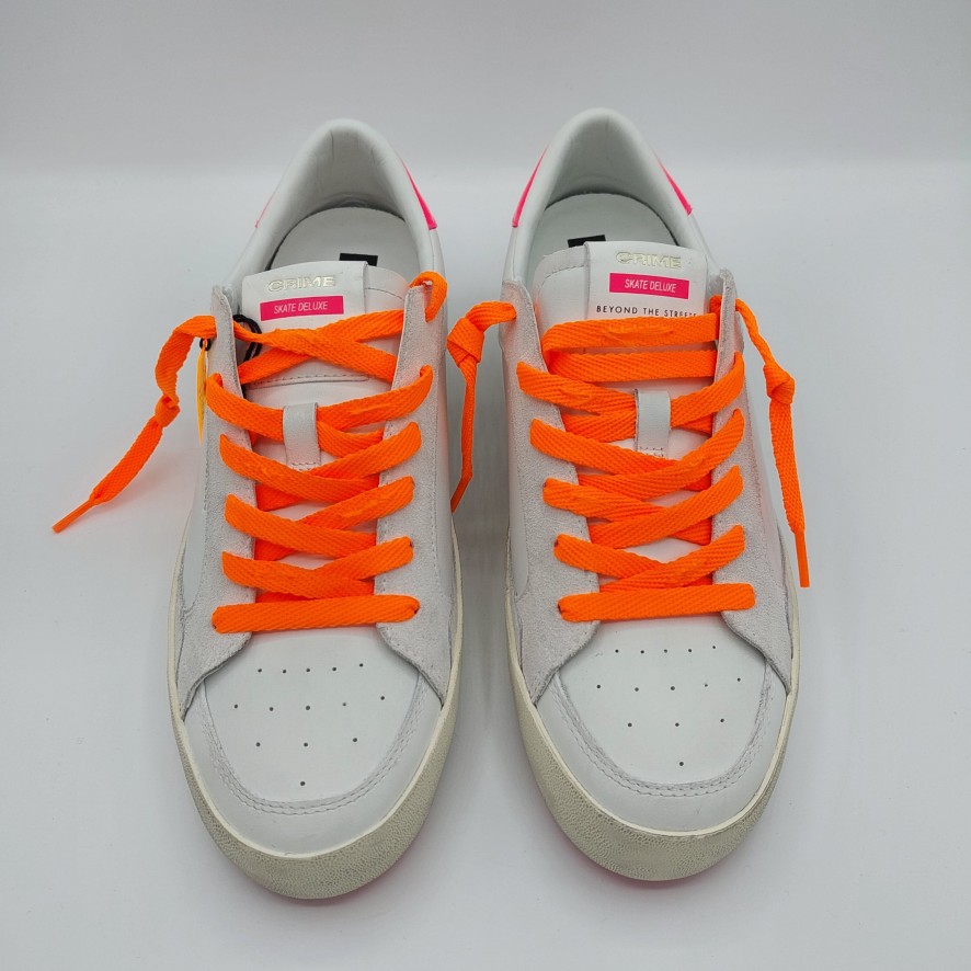 Donna Crimine Londra | Sneakers Crime London Lacci Arancio