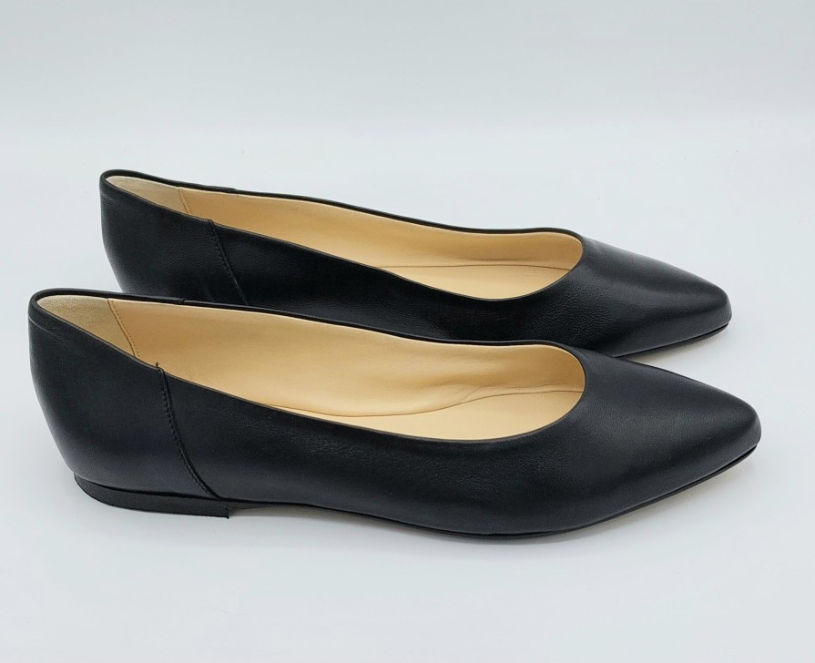 Donna Valecchi Calzature | Etienne Ballerina In Pelle Nera