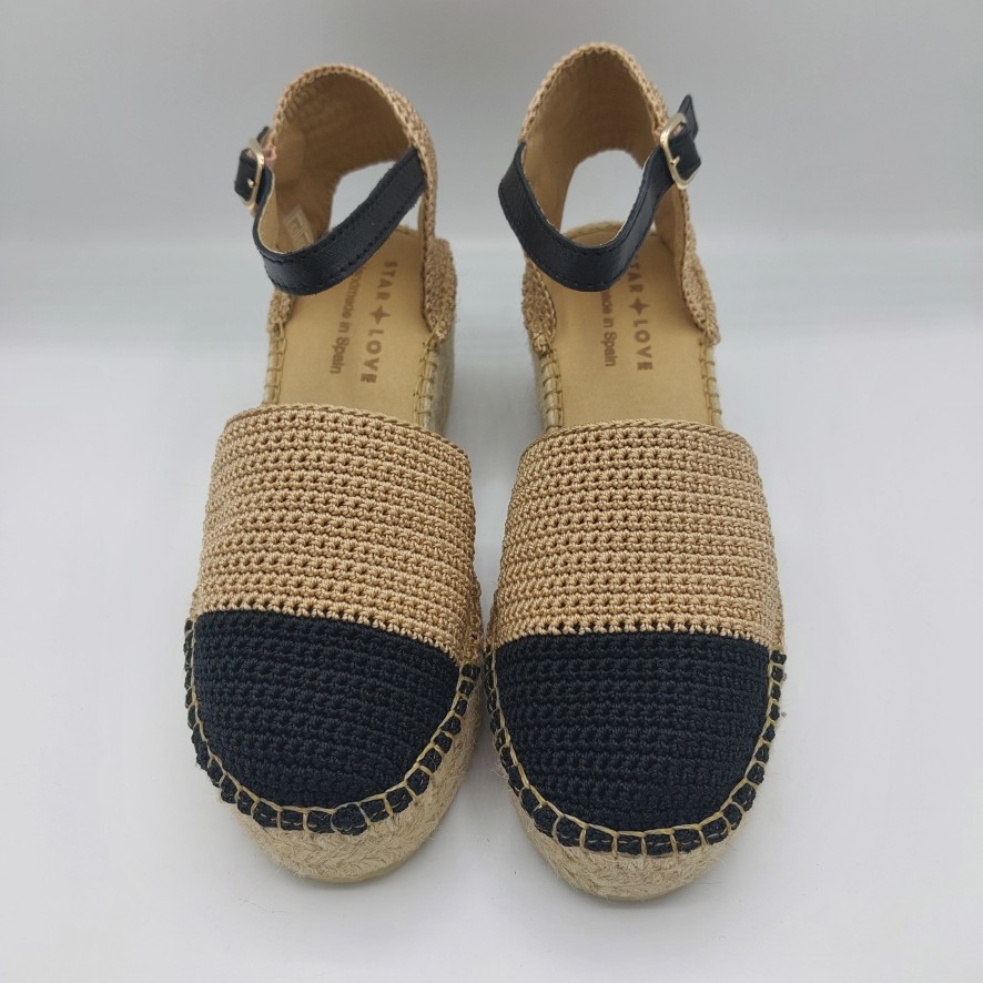 Donna Amore stellare | Espadrillas Star Love Con Platform In Corda