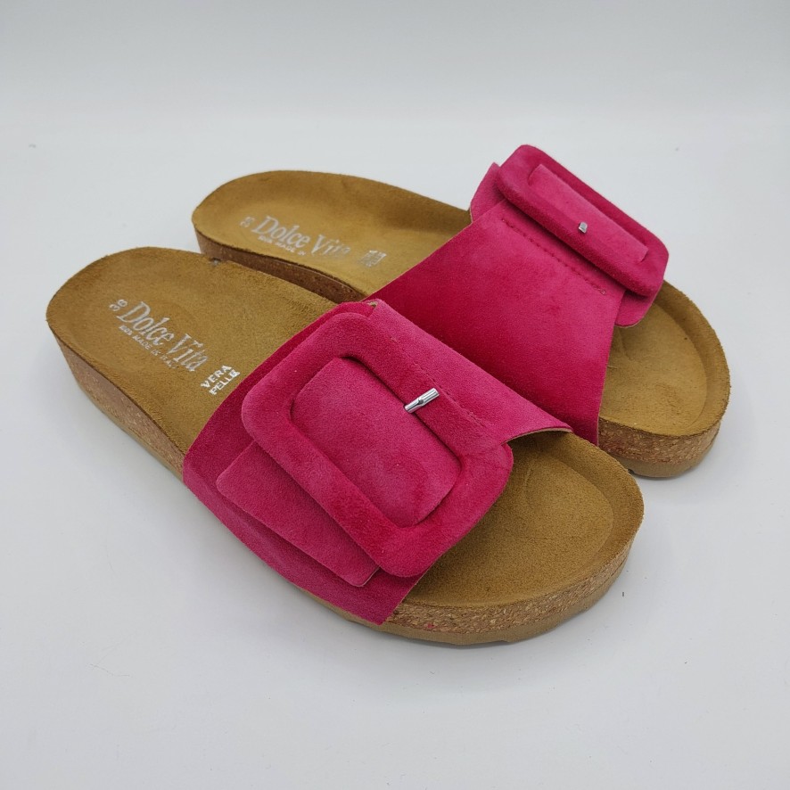 Donna Dolce Vita | Dolce Vita Ciabatta Camoscio Fuxia