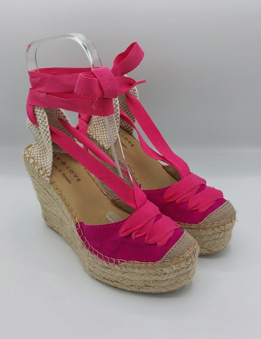 Donna Amore stellare | Espadrillas Star Love Con Zeppa In Corda