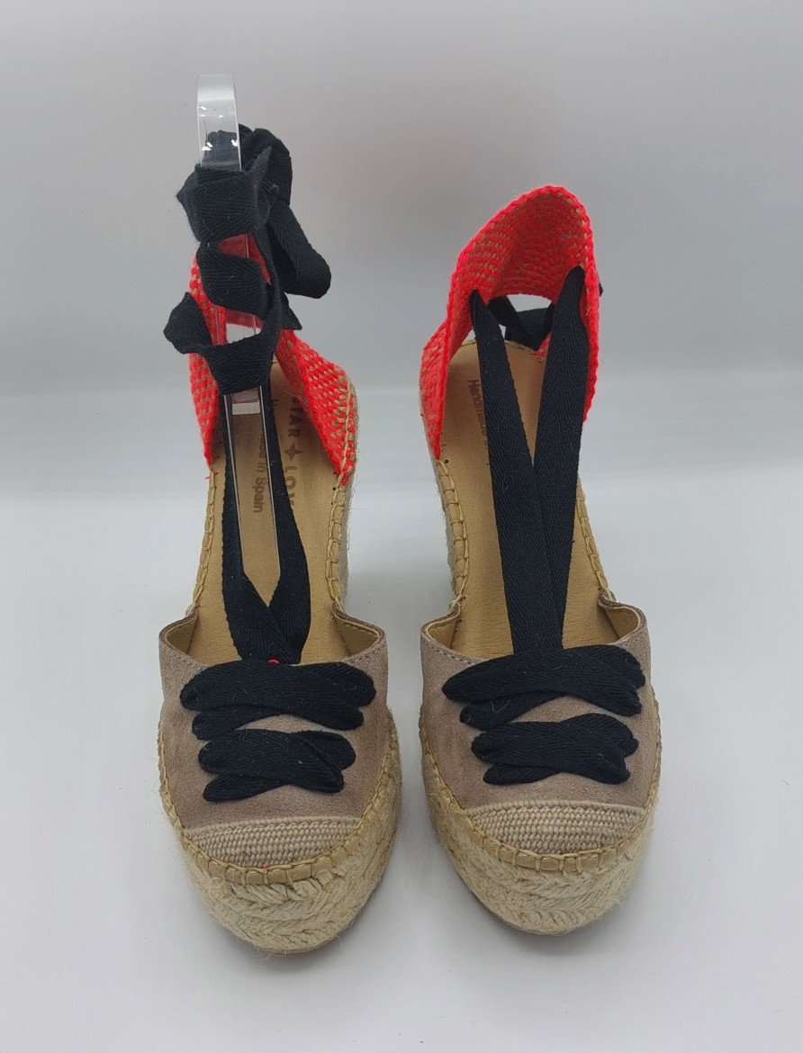 Donna Amore stellare | Star Love Espadrillas Zeppa In Corda