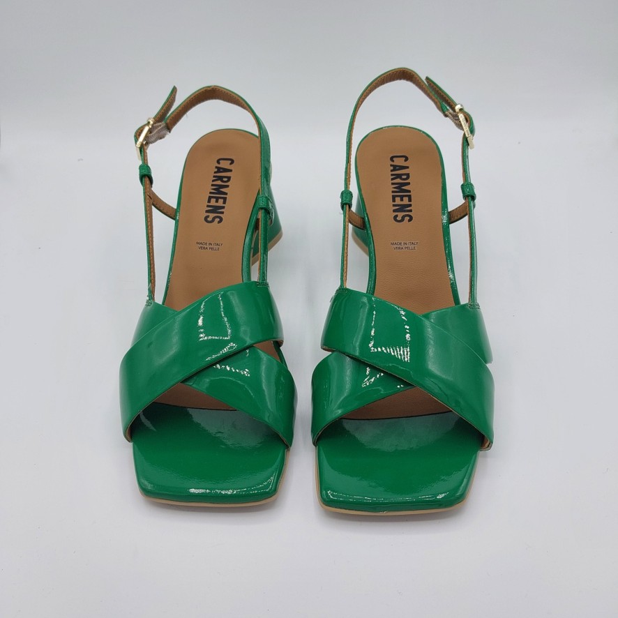 Donna Carmen | Carmens Sandalo In Pelle Verde