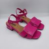 Donna Valecchi Calzature | Carmens Sandalo In Pelle Fuxia