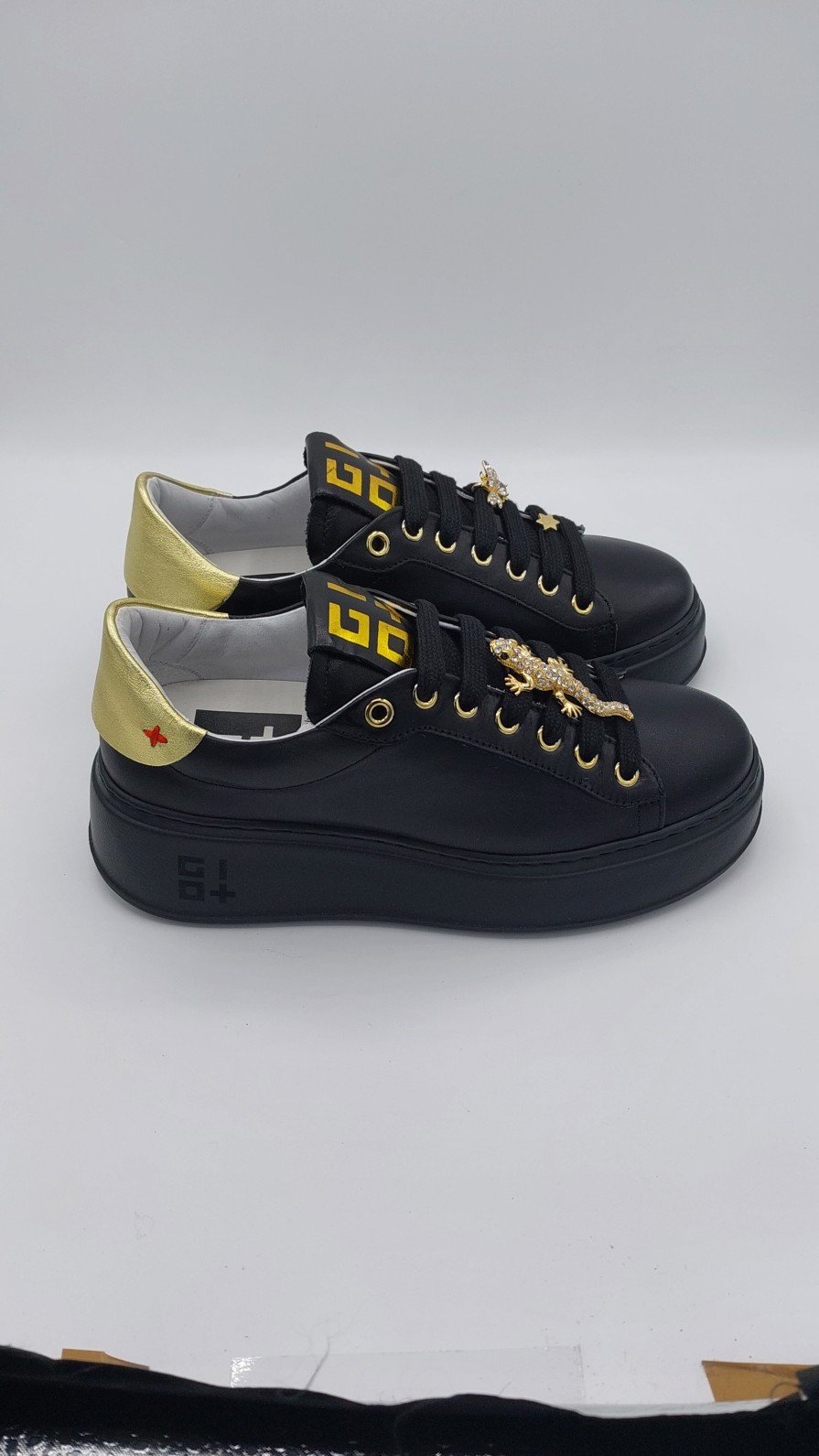 Donna Gio+ | Sneakers Gio+ In Pelle Nera