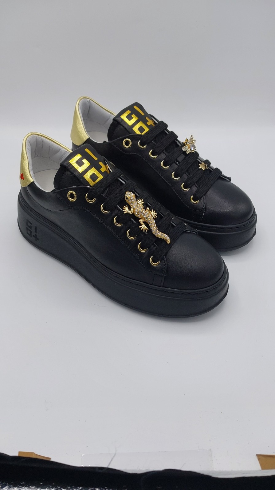 Donna Gio+ | Sneakers Gio+ In Pelle Nera