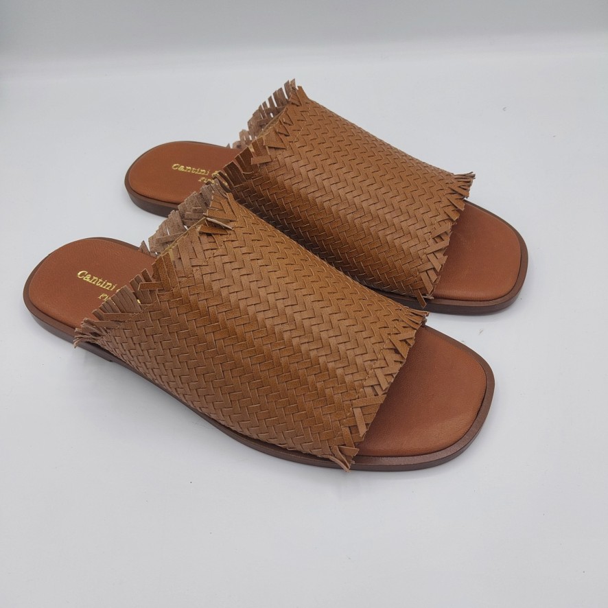 Donna Valecchi Calzature | Cantini & Cantini Slipper In Braided Leather