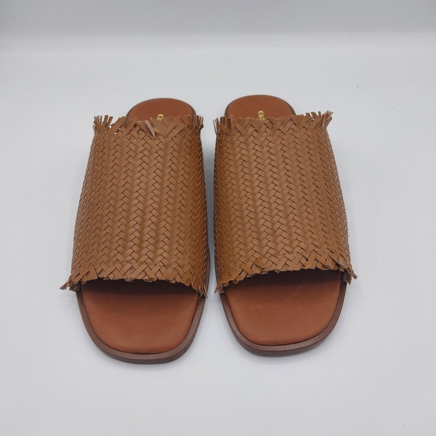 Donna Valecchi Calzature | Cantini & Cantini Slipper In Braided Leather