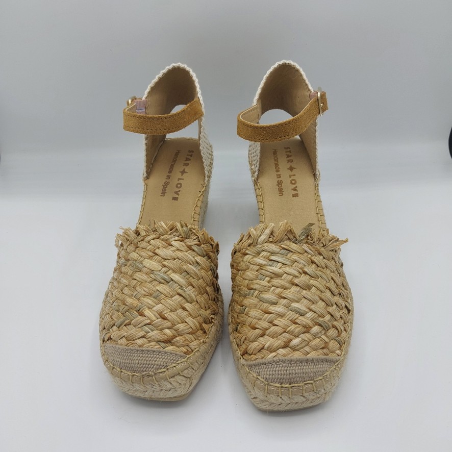 Donna Amore stellare | Espadrillas Star Love Con Zeppa In Corda