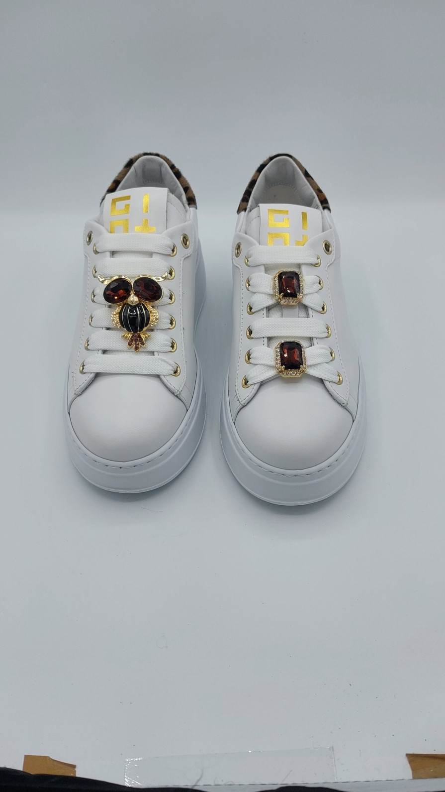 Donna Gio+ | Gio+Sneakers In Pelle Bianca