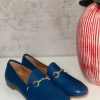 Donna Valecchi Cosetta | Mocassino Les Tulipes Bluette In Nappa